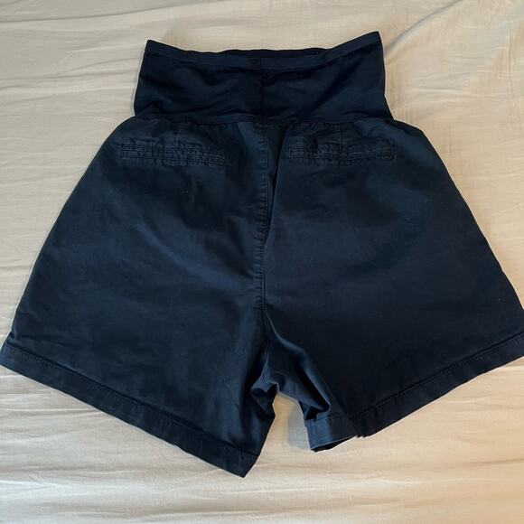 Old Navy Maternity Size 10 Black Full Panel Cotton Shorts - Picture 3 of 5